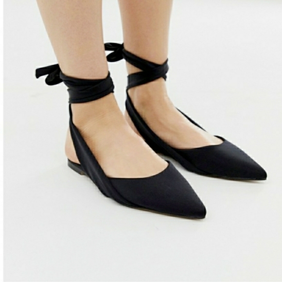 Asos Design pointed toe ballet flats size 6 - Picture 4 of 10